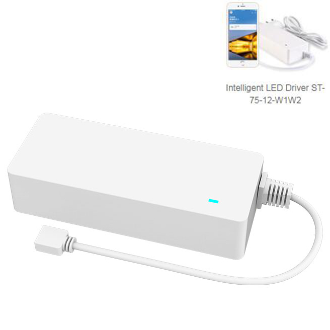 WiFi, RF 2.4GHz Intelligent LED Driver ST-75-12-W1W2